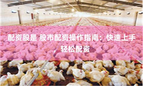 配资股是 股市配资操作指南:快速上手,轻松配资